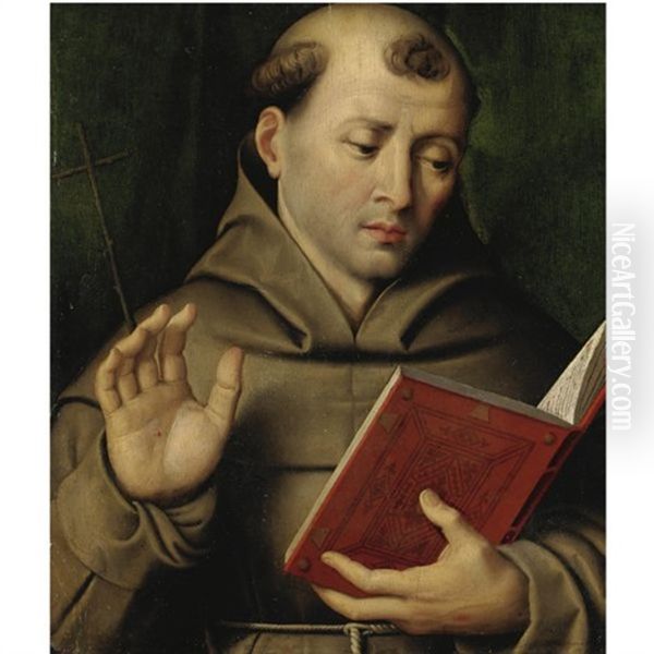 San Francesco Oil Painting by Domenico CAPRIOLO