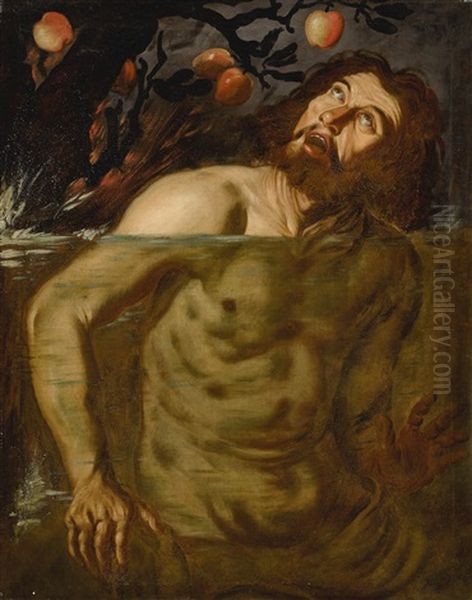 Tantalus Oil Painting by  Caravaggio