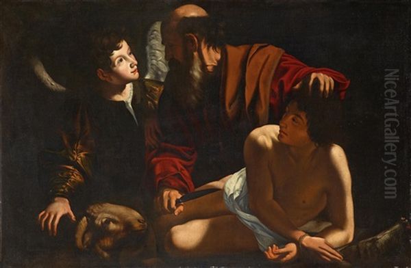 Die Opferung Isaaks Oil Painting by Michaelangelo Merisi Da Caravaggio