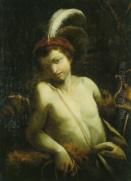 David Mit Dem Haupt Des Goliath Oil Painting by  Caravaggio