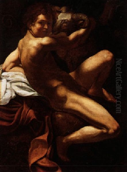 Saint John The Baptist Oil Painting by  Caravaggio