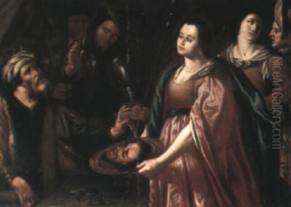 Salome With The Head Of Saint John The Baptist Oil Painting by  Caravaggio