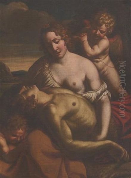 Il Compianto Di Venere Su Adone Oil Painting by Lodovico (Il Cigoli) Cardi