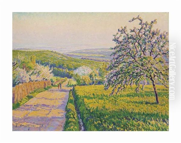 Paysage Oil Painting by Gustave Camille Gaston Cariot
