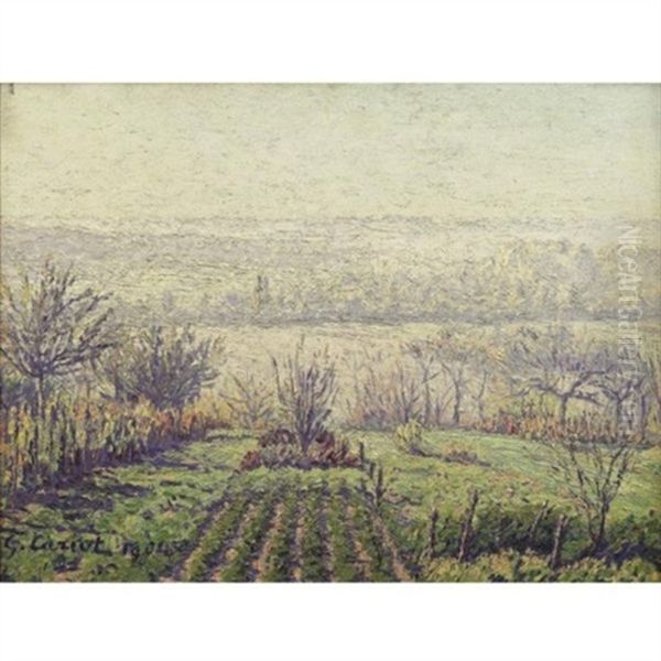 Paysage, Brume Matinale Oil Painting by Gustave Camille Gaston Cariot