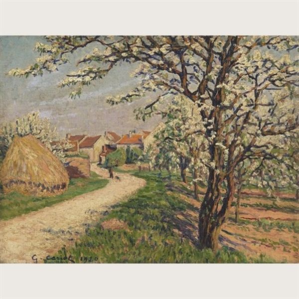 Printemps Oil Painting by Gustave Camille Gaston Cariot