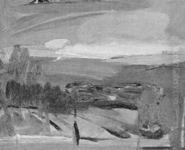 Midnight Landscape Oil Painting by Arthur Beecher Carles