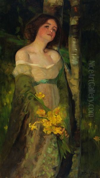 Le Printemps De La Vie Oil Painting by Florence Carlyle