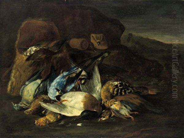 Stillleben Mit Erlegtem Federwild Oil Painting by Baldassare De Caro
