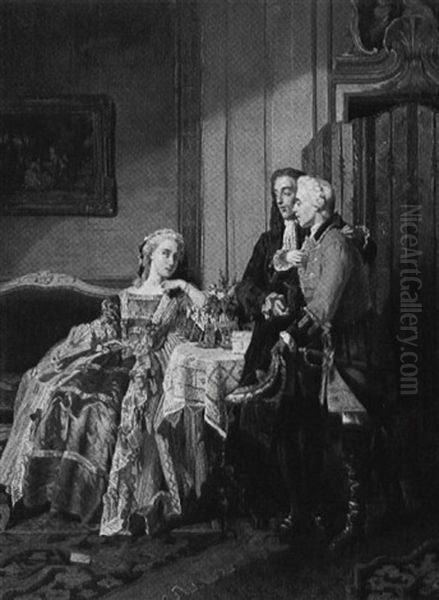 The Introduction Oil Painting by Jean Carolus