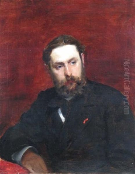 Portrait De Sully Prudhomme Oil Painting by  Carolus-Duran