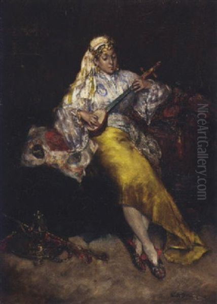 The Entertainer Oil Painting by  Carolus-Duran