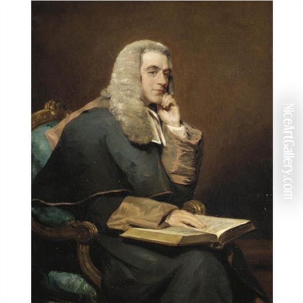 Portrait Of Sir John Taylor Coleridge Oil Painting by Margaret Sarah Carpenter