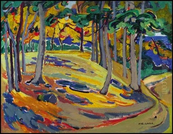 Oak Wood Oil Painting by Emily Carr