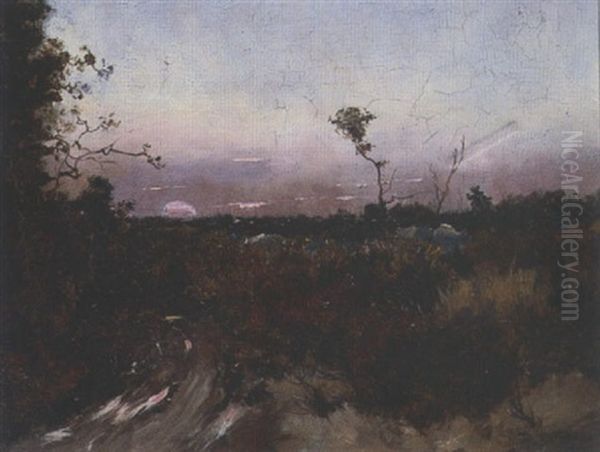 Paysage Oil Painting by Louis-Hilaire Carrand