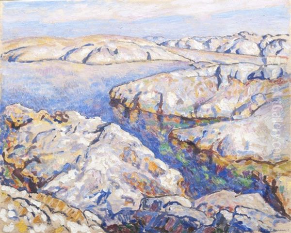 Les Calanques Oil Painting by Augustin Carrera