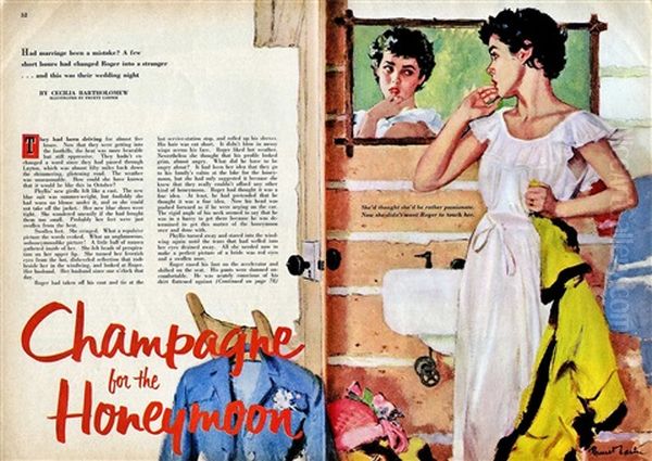 Near Torbay; Woodland Cottage (two) Oil Painting by Pruett Carter