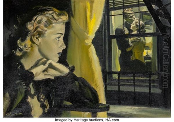 Through The Window Oil Painting by Pruett Carter