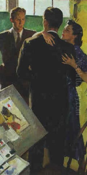 Wife By The Day Oil Painting by Pruett Carter