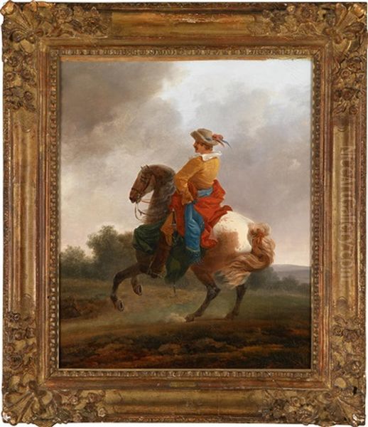 Ein Vornehmer Reiter In Der Levade Oil Painting by Francesco Giuseppe Casanova