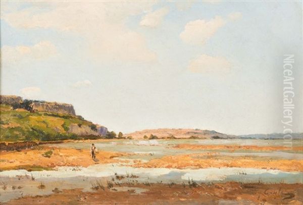 Pecheurs Sur La Durance Oil Painting by Alfred Casile