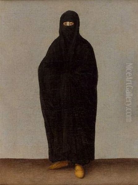 Portrait D'une Stambouliote Oil Painting by Antoine-Laurent Castellan