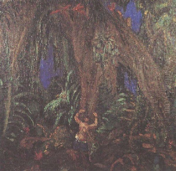 Jungla Oil Painting by Carlos Alberto Castellanos