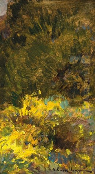 Vegetazione Oil Painting by Vittorio Cavalleri
