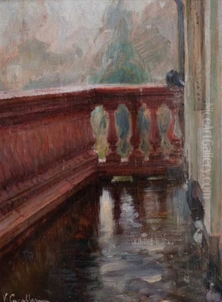 Doppo La Pioggia Oil Painting by Vittorio Cavalleri
