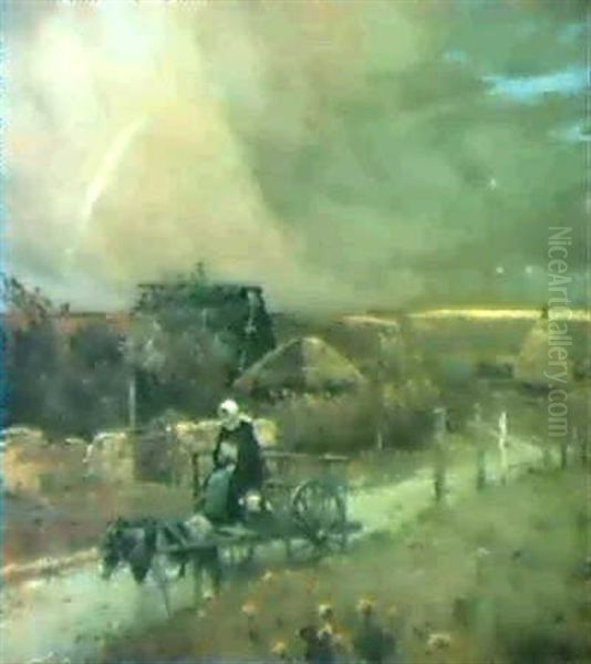 L'arc En Ciel Oil Painting by Jean-Charles Cazin
