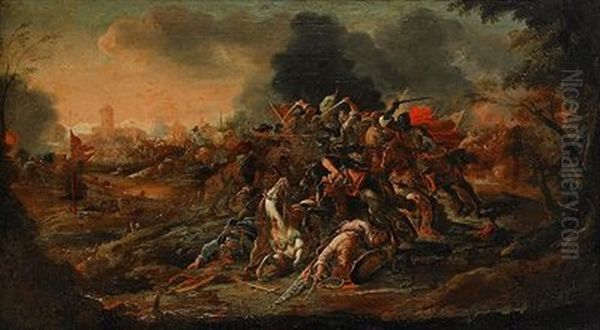 Bataljer Oil Painting by Gaspare Celio