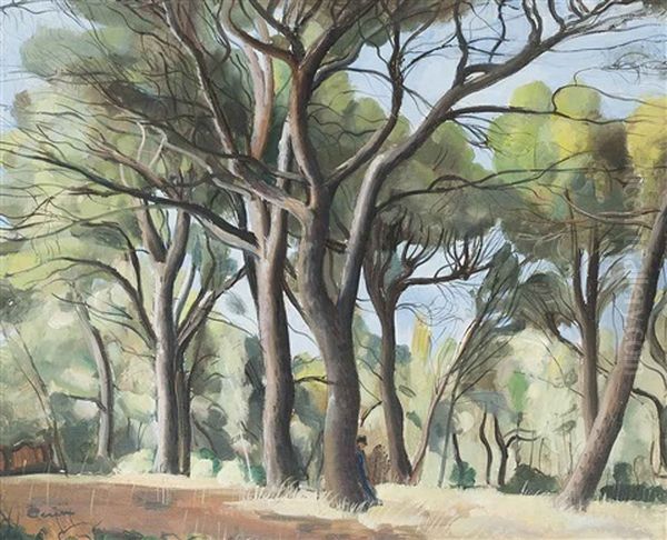 Les Pins Oil Painting by Edmond Ceria