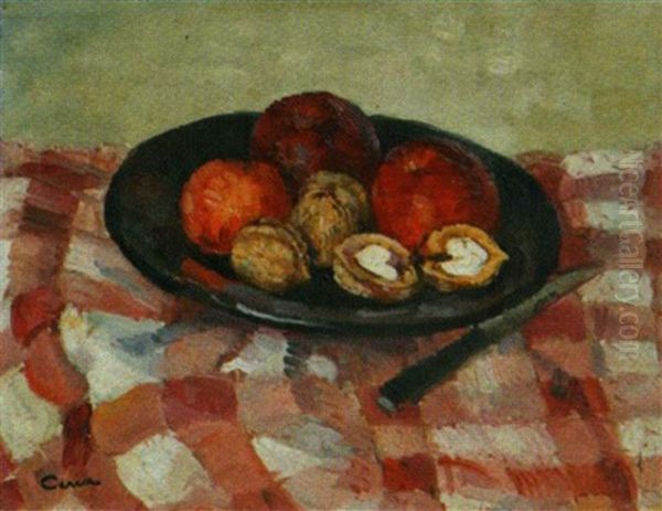 Nature Morte Aux Noix Oil Painting by Edmond Ceria