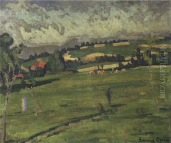 Cour De Savoie Oil Painting by Edmond Ceria