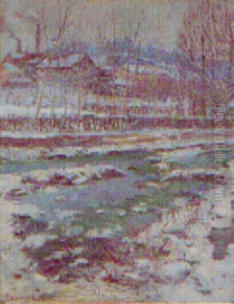 Le Degel Oil Painting by Edmond Ceria