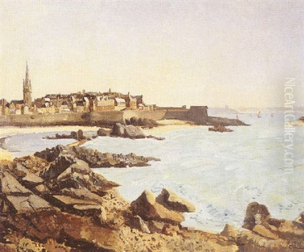 Saint-malo Oil Painting by Edmond Ceria