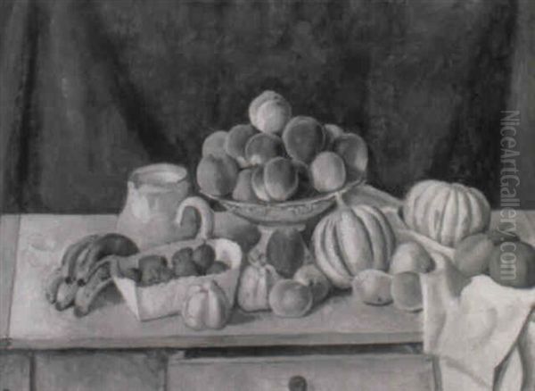 Autumn Fruits Oil Painting by Edmond Ceria