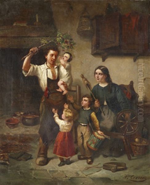Korsbaren Oil Painting by Theodore Ceriez