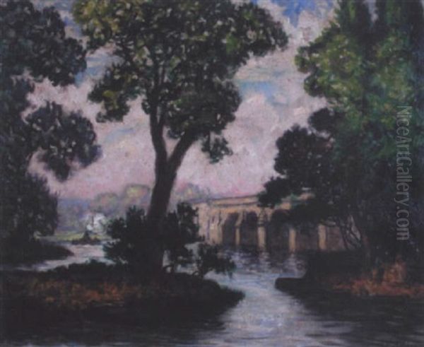Le Remorqueur Oil Painting by Maurice Chabas