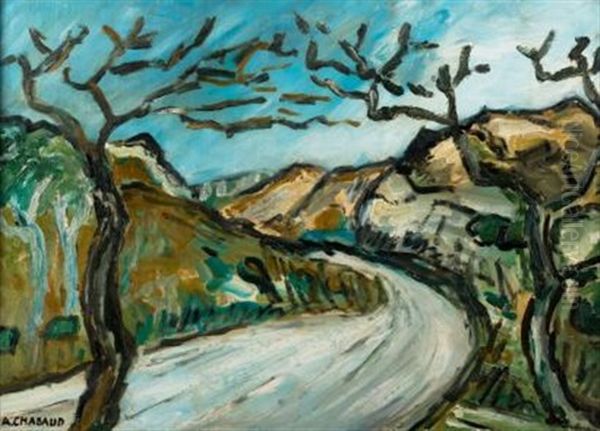 Montagnette Oil Painting by Auguste Chabaud