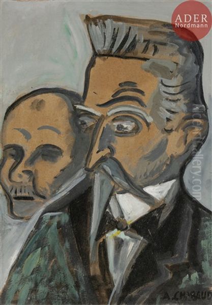 Notables Oil Painting by Auguste Chabaud