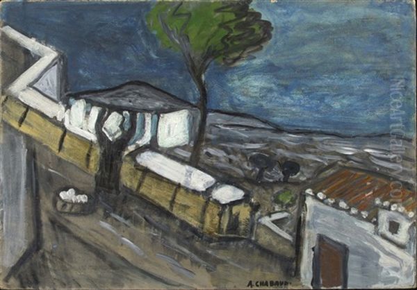 Le Linge Etendu, Circa 1912 Oil Painting by Auguste Chabaud