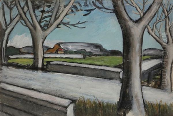 Route En Campagne Oil Painting by Auguste Chabaud