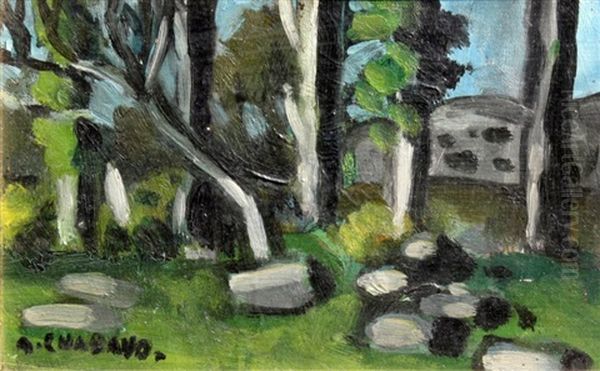 Paysage Aux Arbres Oil Painting by Auguste Chabaud