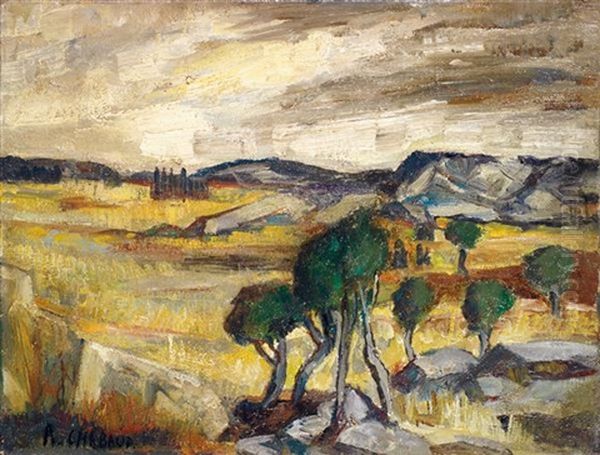 Paysage Oil Painting by Auguste Chabaud