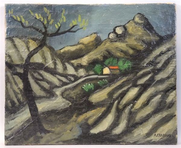 Paysage De Provence Oil Painting by Auguste Chabaud