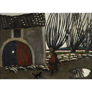 Le Troupeau Sort Apres La Pluie