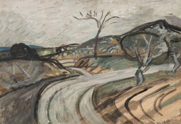 Chemin De La Juverte Oil Painting by Auguste Chabaud