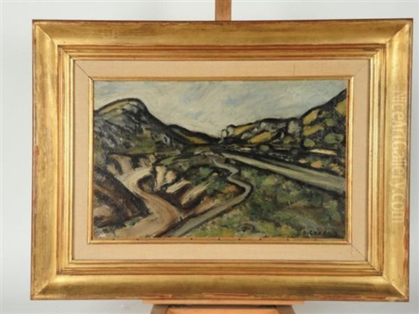 La Montagnette Oil Painting by Auguste Chabaud