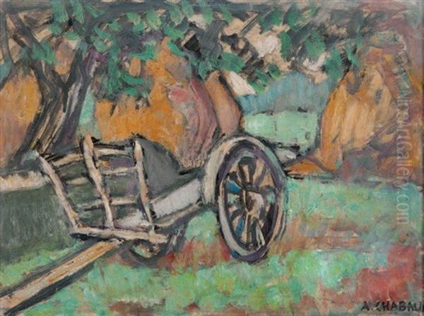 La Charrette Oil Painting by Auguste Chabaud